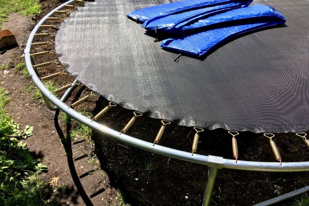A Trampoline With Spring Covers.